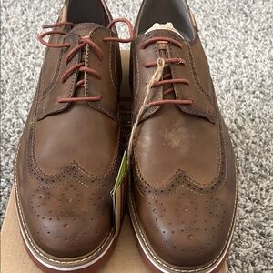 PIKOLINOS Brown Leather Wingtip Oxfords
